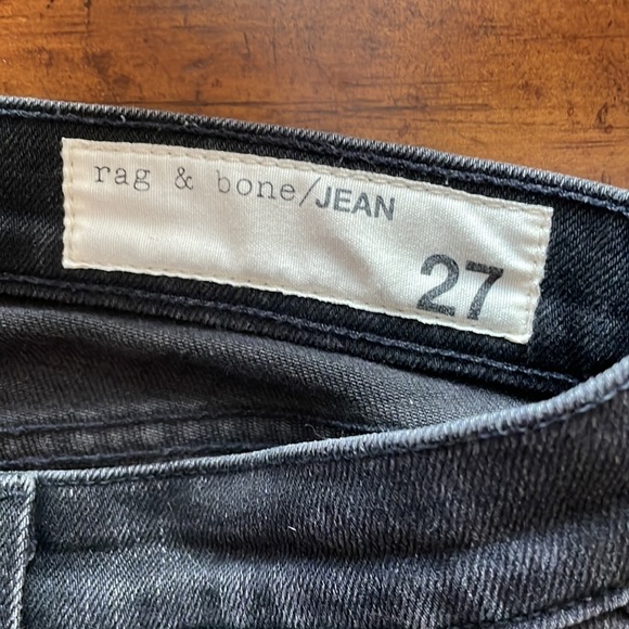 rag & bone jeans The Skinny in Rock with Holes sz 27 - Picture 11 of 14